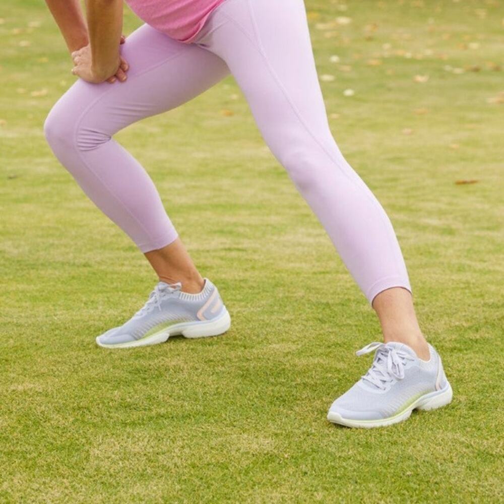 Vionic Women's Light Gray and Pastel Peach Sneakers